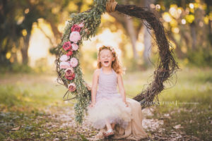 Floral Garden Swing Mini Sessions - Gulf Breeze, FL Child Photographer