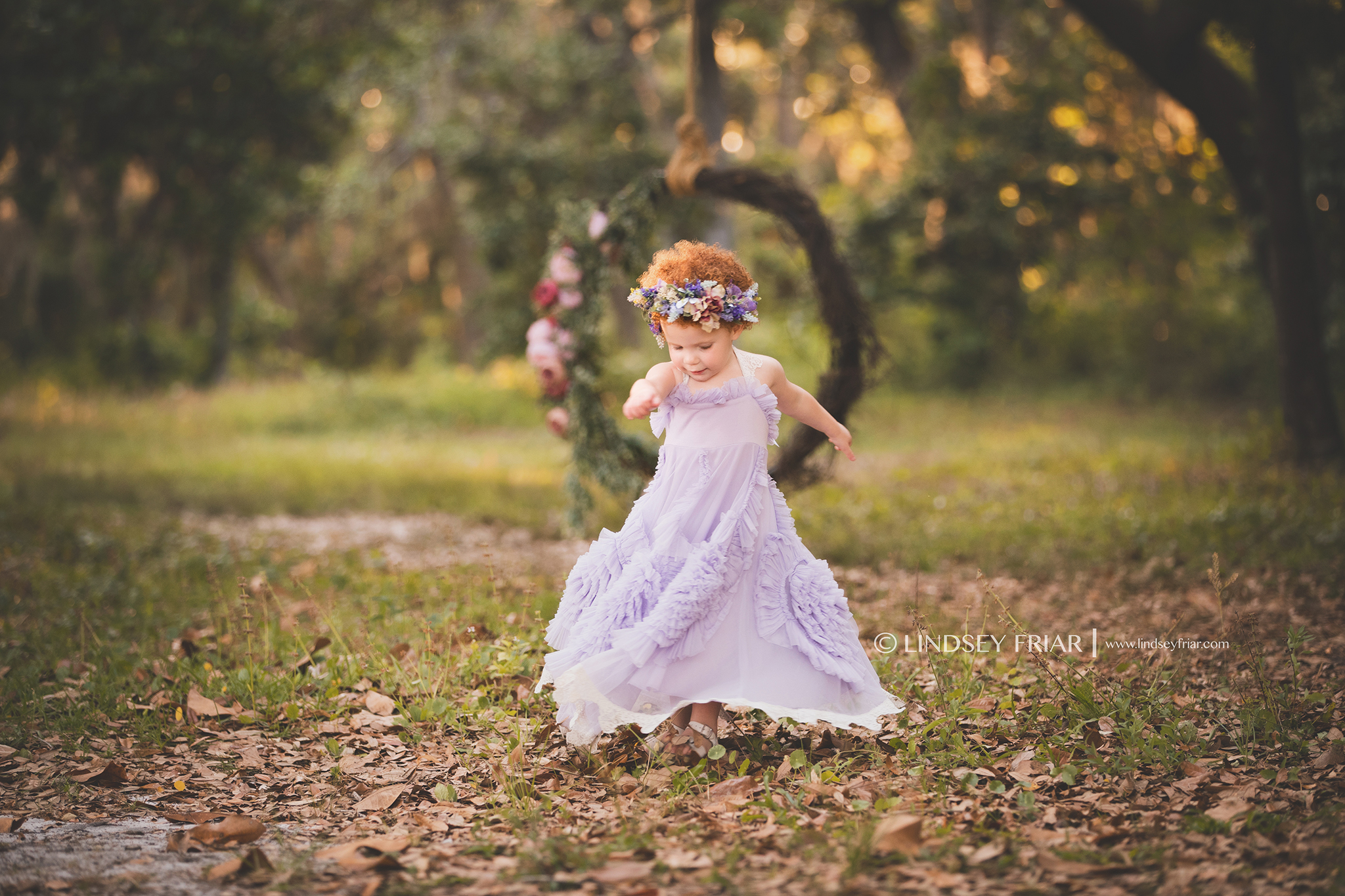 Floral Garden Swing Mini Sessions - Gulf Breeze, FL Child Photographer