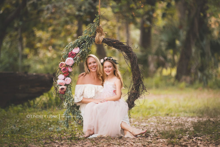 Mommy & Me Garden Swing Mini Session - Gulf Breeze, FL