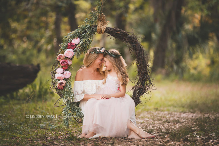 Mommy & Me Garden Swing Mini Session - Gulf Breeze, FL