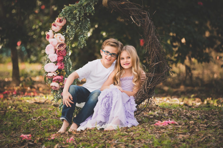 Floral Garden Swing