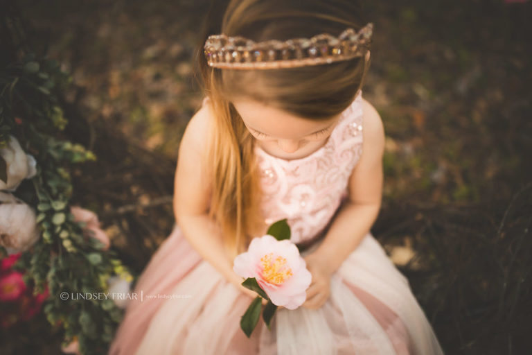 Floral Garden Swing Children Photography Mini Sessions in Gulf Breeze and Pensacola, FL